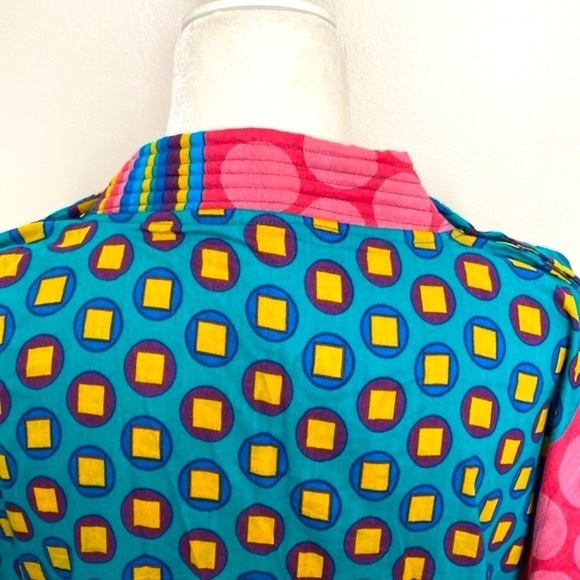 Abstract snap multi color kimono kaftan - Picture 8 of 8